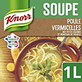 Knorr Soupe Secret de grand-Mère Poule Vermicelles aux Petits Légumes Et Morceaux de Volaille, 1L