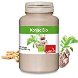 Konjac BIO - 180 gelules Natevio - Complément alimentaire Minceur - Satiété - Fabriqué en France - Certifié Bio par ...
