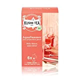 Kusmi Tea - AquaSummer- Infusion Glacée Bio - Mélange d'Hibiscus et de Fruit Saveur Pêche et Abricot - Etui 6 ...