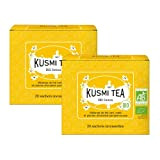 Kusmi Tea - Lot de 2 boîtes (Thé vert BB Détox Bio) - Thé vert, Maté aux arômes de pamplemousse