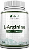 L-Arginine 1000 | 365 comprimés pour Végétariens et Végétaliens | Approvisionnement jusqu’à Une Année de L-Arginine HCL | 1000mg Par ...