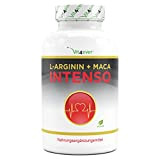 L-Arginine + Maca - 300 gélules - Extra fortement dosé : 9800 mg par dose journalière - Pour les personnes ...