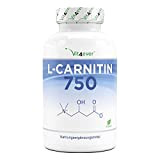 L-Carnitine - 180 capsules végétaliennes - Fortement dosé avec 3000 mg par portion journalière - Premium : 100% L-Carnitine Tartrate ...
