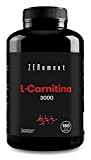 L-Carnitine, 3000 mg par dose, 180 capsules | Aide le corps à produire de l'énergie, améliore les performances sportives et ...