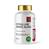 L-Citrulline + Vitamine B6 | 200 gélules 500mg | acide aminé Vegan | oxyde nitrique boosters