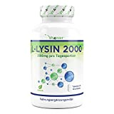 L-Lysine 2000 - 365 comprimés - 1000 mg par UN comprimé - Provient de la fermentation végétale - - Sans ...