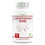 L-Tryptophane 500 mg - 300 capsules végétaliennes - Acide aminé pur issu de la fermentation végétale - Sans additifs - ...