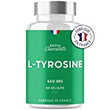 L-TYROSINE | Dopamine Antioxydant Peau | 660 MG par portion | 60 gélules | Complement alimentaire | Fabriqué en France