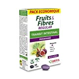 LABORATOIRES ORTIS - FRUITS & FIBRES REGULAR pack économique 45 comprimés - Transit intestinal - Rhubarbe
