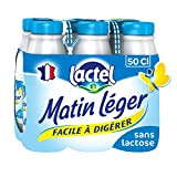Lactel Lait demi-écrémé, 0,5% de lactose, 1,2% de matière grasse - Les 6 bouteilles de 50cl