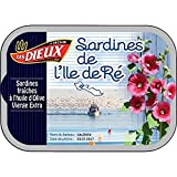 Le Trésor des Dieux Sardines fraîches de l'île de Ré à l'huile d'olive vierge extra - La boîte de 80,5g ...