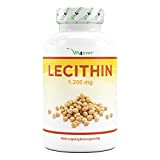 Lécithine 1,200 mg - 240 softgels - Premium : Avec phosphatides - Lécithine de soja non OGM - Fortement dosée