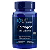 Life Extension, Estrogen for Women, avec Isoflavones de Soja, 30 Comprimés végétaliens, Testé en Laboratoire, Végétarien, Sans Gluten,Sans OGM