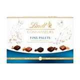 Lindt - Boîte CONNAISSEURS Fins Palets - Assortiment de Chocolats au Lait, Noirs et Blancs Extra-fins et Fourrés - Idéal ...