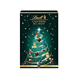 Lindt - Calendrier de l'Avent - Assortiment de Chocolats au Lait, Noirs et Blancs - Idéal pour Noël, 221 g