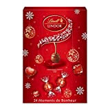 Lindt - Calendrier de l'Avent LINDOR - Assortiment de Chocolats au Lait - Cœur Fondant - Idéal pour Noël, 268 ...