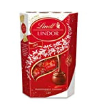 Lindt - Cornet LINDOR - Chocolat au Lait - Cœur fondant - Idéal pour Noël, 200g