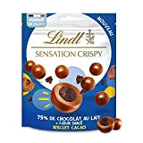 Lindt - Sachet Biscuit Cacao LINDT SENSATION CRISPY - Chocolat au Lait - 140g