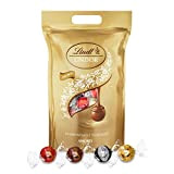 Lindt - Sachet Grand format LINDOR - Assortiment de Chocolats au Lait, Noir 60%, Blanc et Lait-Noisettes - Cœur Fondant, ...
