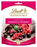 Lindt Sensation Fruit Framboise & Cranberry 150 g - Lot de 4