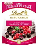 Lindt Sensation Fruit Framboise/Cranberry 250 g - Lot de 2