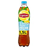 Lipton Ice Tea Thé Glacé Saveur Pêche Zéro Sucres 1,5 L
