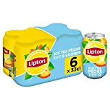 Lipton Ice Tea Zéro Pêche Canette 6 x 33 cl