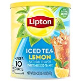 LIPTON ICED Tea Lemon FLAVOURED POUDRE Drink Mix fait 10 QUARTS TUB 751g