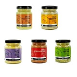 Lot 5x90g - Sauce fabriquée en France - MR - Curry, béarnaise, tartare, aïoli, bourguignonne