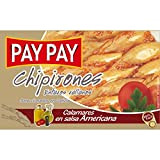 Lot de 10 boites de chipirons sauce américaine de marque pay pay