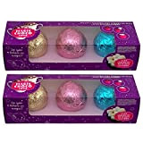 Lot de 2 boules de chocolat remplies de mini guimauves pour chocolat chaud Magic Dark Chocolate Ball Chocolat Chocolat (2 ...