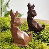 LOT DE 2 Moulage chocolat de Pâques FLAVIEN LE LAPIN ORIGAMI 2x40g - chocolat de Pâques - Fabrication 100 % ...