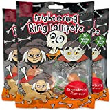 Lot de 3 sachets de bonbons d'Halloween, bonbons d'Halloween, emballés individuellement comme petit cadeau effrayant (3 x 90 g)