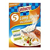 Lustucru Riz long grain incollable, cuisson express 5 minutes - Les 5 sachets de 90g