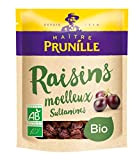 Maitre Prunille Raisins Sultanine Moelleux Bio Fruit Sec 250 g