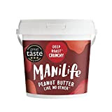 ManiLife Beurre de Cacahuète - Peanut Butter - Entièrement Naturel, d'Origine Unique, sans Sucre Ajouté, sans Huile de Palme – ...