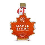 MapleFarm - Pur Sirop d'érable Catégorie A, Ambré - goût riche. 500 ml (661g). Bouteille de feuilles érable - Original ...