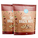 Marque Amazon - Happy Belly Noix du Brésil décortiquées, 2 x 500g