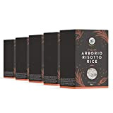 Marque Amazon - Happy Belly Select Riz Arborio pour risotto, 1KG x 5