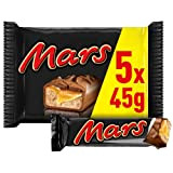Mars Barres Chocolat au lait Caramel, Coeur fondant Nougaté x5 225g