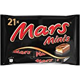 MARS, Mini Barres chocolat au lait fourrées au caramel - sachet de 21 mini-barres - 403g