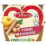 Materne Compotes pomme et poire, sans sucres ajoutés - Les 4 pots de 100g