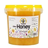 Meden Pure Raw Honey UK – Fleurs sauvages – Miel naturel non chauffé, non pasteurisé (1,5 kg)