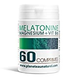 Mélatonine 1mg + Magnesium + Vitamine B6-60 Comprimés