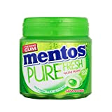 Mentos - Chewing-Gum Mentos Pure Fresh Citrus - Chewing-Gum Sans Sucres - Parfum Citron Ultra Gourmand et au thé vert ...