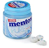 Mentos - Chewing-Gum Mentos Pure Fresh Menthe Douce - Chewing-Gum Sans Sucres - Au Thé Vert - Dure Longtemps - ...