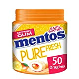 Mentos - Chewing-Gum Mentos Pure Fresh Tropical - Chewing-Gum Sans Sucres - Parfum Tropical Mangue Ananas Orange Ultra Gourmand - ...