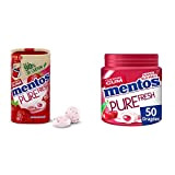 MENTOS GUM - Chewing-Gum Pure Fresh Fraise - Parfum Fraise Ultra Gourmand -Boîte en carton de 80 Dragées - 160g ...
