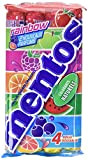 Mentos - Pack de 4 Rouleaux Rainbow - Bonbons Mentos Tendres et Croquants, 7 Fruits Assortis - Fraise, Pomme, Orange, ...
