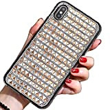 Miagon Diamant Scintillant Coque pour iPhone 12 Pro Max,Triangle Bling Brillant Strass Paillette Antichoc Étui Housse Couverture Femmes Filles Case ...